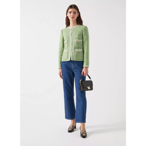 LK Bennett Charlie Tweed And Trim Jacket